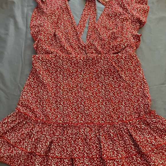 Ruffle Trim Floral Dress - Picture 3 of 4